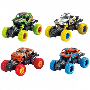 Машинка с большими колёсами, инерционная металлическая, 13 см., несколько цветов (Wincars, YK-2205)